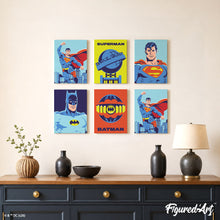 Load image into Gallery viewer, Mini Paint by Numbers Set 15x20cm (6 pieces) - DC Legends Forever
