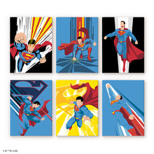 Load image into Gallery viewer, Mini Paint by Numbers Set 15x20cm (6 pieces) - Superman Supercharge Figured'Art
