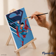 Load image into Gallery viewer, Mini Paint by Numbers Set 15x20cm (6 pieces) - Superman Supercharge