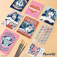 Load image into Gallery viewer, Mini Paint by Numbers Set 15x20cm (6 pieces) - Fierce Wonder Woman