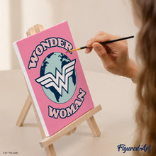 Load image into Gallery viewer, Mini Paint by Numbers Set 15x20cm (6 pieces) - Fierce Wonder Woman