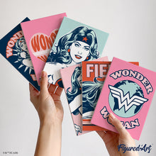 Load image into Gallery viewer, Mini Paint by Numbers Set 15x20cm (6 pieces) - Fierce Wonder Woman