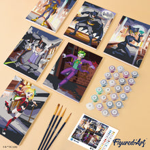 Load image into Gallery viewer, Mini Paint by Numbers Set 15x20cm (6 pieces) - Batman Gotham City