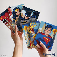 Load image into Gallery viewer, Mini Paint by Numbers Set 15x20cm (6 pieces) - Justice League Heroes