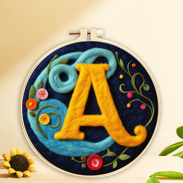 Needle Felting kit - The Letter A