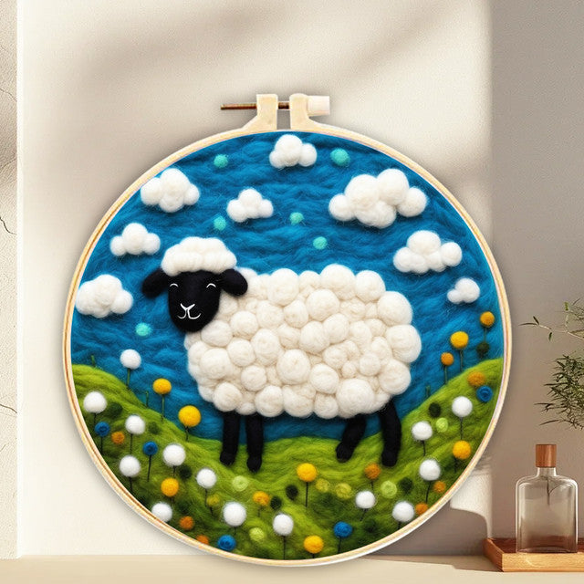 Needle Felting kit - Sheep in a Field