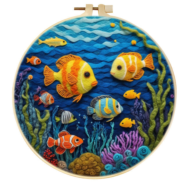 Needle Felting kit - Fish in the Sea