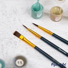 Load image into Gallery viewer, Mini Paint by numbers Dog Abstract Pop Art 20x20cm already framed