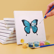 Load image into Gallery viewer, Mini Paint by numbers 15x15cm (6 pieces) - Colourful Butterfly