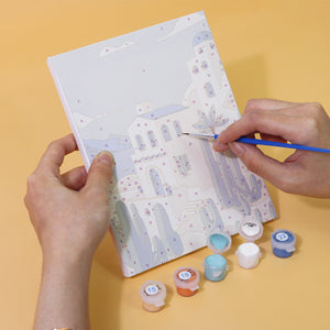 Mini Paint by numbers 15x20cm (6 pieces) - Mediterranean Dreams