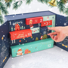 Load image into Gallery viewer, Paint by Numbers Advent Calendar 2025 - Merry Christmas (Blu-12 boxes)