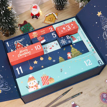Load image into Gallery viewer, Paint by Numbers Advent Calendar 2025 - Merry Christmas (Blu-12 boxes)