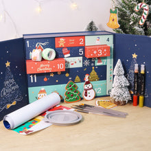 Load image into Gallery viewer, Paint by Numbers Advent Calendar 2025 - Merry Christmas (Blu-12 boxes)
