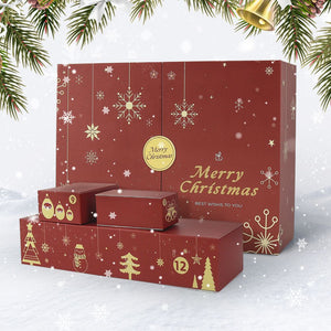 Paint by Numbers Advent Calendar 2025 - Merry Christmas (Red-12 boxes)
