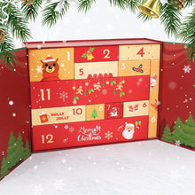 Load image into Gallery viewer, Paint by Numbers Advent Calendar 2025 - Holly Jolly (Red-12 boxes)