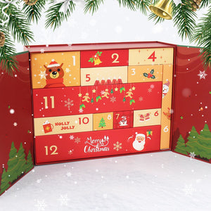 Paint by Numbers Advent Calendar 2025 - Holly Jolly (Red-12 boxes)