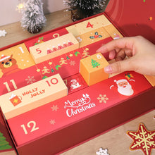 Load image into Gallery viewer, Paint by Numbers Advent Calendar 2025 - Holly Jolly (Red-12 boxes)