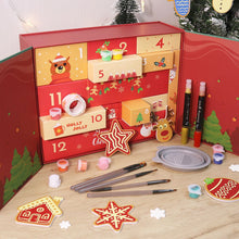 Load image into Gallery viewer, Paint by Numbers Advent Calendar 2025 - Holly Jolly (Red-12 boxes)