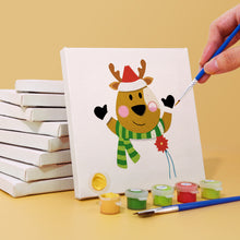 Load image into Gallery viewer, Mini Paint by numbers 15x15cm (9 pieces) - Cute Christmas Characters