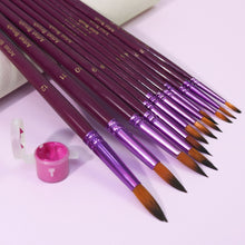 Load image into Gallery viewer, Premium 12-Piece Artist Brush Set