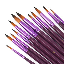 Load image into Gallery viewer, Premium 12-Piece Artist Brush Set