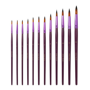 Premium 12-Piece Artist Brush Set