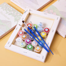 Load image into Gallery viewer, Mini Paint by numbers 15x20cm (4 pieces) - Spring Summer Autumn Winter Art Kit