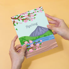 Load image into Gallery viewer, Mini Paint by numbers 15x20cm (4 pieces) - Spring Summer Autumn Winter Art Kit