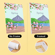 Load image into Gallery viewer, Mini Paint by numbers 15x20cm (4 pieces) - Spring Summer Autumn Winter Art Kit