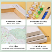 Load image into Gallery viewer, Mini Paint by numbers 15x20cm (4 pieces) - Spring Summer Autumn Winter Art Kit