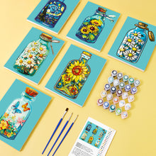 Load image into Gallery viewer, Mini Paint by numbers 15x20cm (6 pieces) - Magical Glass Bottle Series