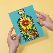 Load image into Gallery viewer, Mini Paint by numbers 15x20cm (6 pieces) - Magical Glass Bottle Series