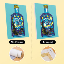 Load image into Gallery viewer, Mini Paint by numbers 15x20cm (6 pieces) - Magical Glass Bottle Series