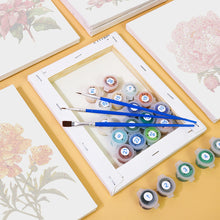 Load image into Gallery viewer, Mini Paint by numbers 15x20cm (6 pieces) - Spring Botanical Garden
