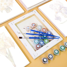 Load image into Gallery viewer, Mini Paint by numbers 15x20cm (6 pieces) - Floral Journey