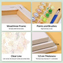 Load image into Gallery viewer, Mini Paint by numbers 15x20cm (6 pieces) - Floral Journey