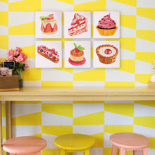 Load image into Gallery viewer, Mini Paint by numbers 15x15cm (6 pieces) - Sweet Desserts Series 1