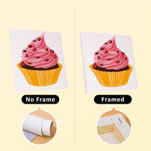 Load image into Gallery viewer, Mini Paint by numbers 15x15cm (6 pieces) - Sweet Desserts Series 1
