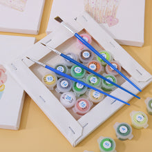 Load image into Gallery viewer, Mini Paint by numbers 15x15cm (6 pieces) - Sweet Desserts Series 2