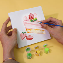 Load image into Gallery viewer, Mini Paint by numbers 15x15cm (6 pieces) - Sweet Desserts Series 2