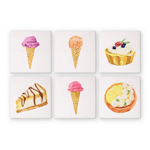 Load image into Gallery viewer, Mini Paint by numbers 15x15cm (6 pieces) - Sweet Desserts Series 3