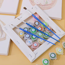 Load image into Gallery viewer, Mini Paint by numbers 15x15cm (6 pieces) - Sweet Desserts Series 3
