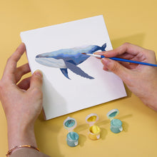 Load image into Gallery viewer, Mini Paint by numbers 15x15cm (6 pieces) - Ocean Creatures Series