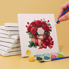 Load image into Gallery viewer, Mini Paint by numbers 15x15cm (6 pieces) - Red Rose Valentine's Day Series 2