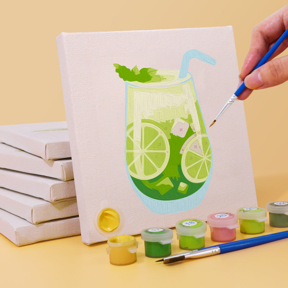 Kaarten cocktails | Schilderen op nummer – Vrolijk Schilderij Kaarten cocktails | Schilderen op nummer – Vrolijk Schilderij