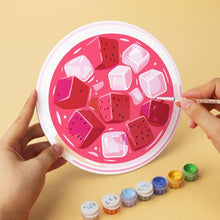 Load image into Gallery viewer, Mini Paint by Numbers Set - Discs Ø20cm (6 pieces) - A Taste of Summer