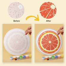 Load image into Gallery viewer, Mini Paint by Numbers Set - Discs Ø20cm (6 pieces) - A Taste of Summer