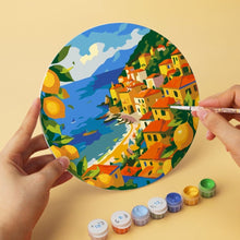 Load image into Gallery viewer, Mini Paint by Numbers Set - Discs Ø20cm (6 pieces) - Dolce Vita Escape
