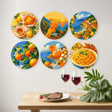 Load image into Gallery viewer, Mini Paint by Numbers Set - Discs Ø20cm (6 pieces) - Dolce Vita Escape