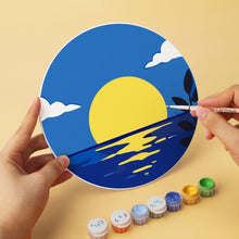 Load image into Gallery viewer, Mini Paint by Numbers Set - Discs Ø20cm (6 pieces) - Moonlit Dreams